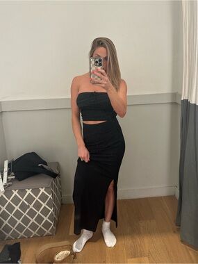 satin backless mini dress Lauren Elaine Affinity